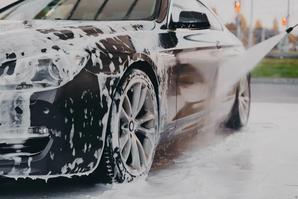 Car Being Detailed