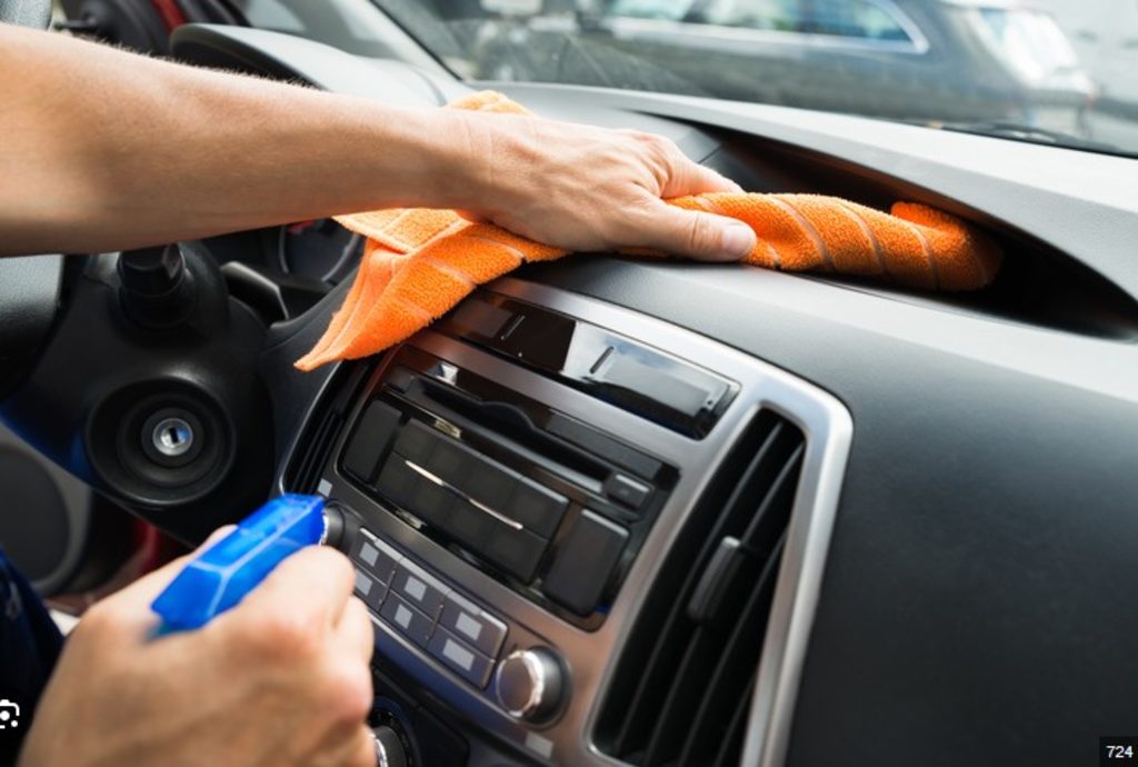 Car Dashboard Cleaning
