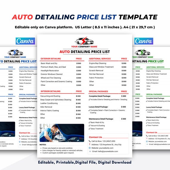 Car Detailing Flyer Template