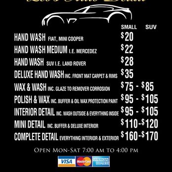Car Detailing Los Angeles Prices