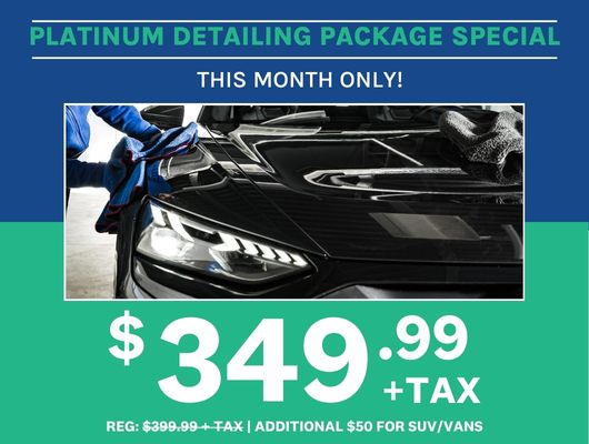 Car Detailing Monthly Package