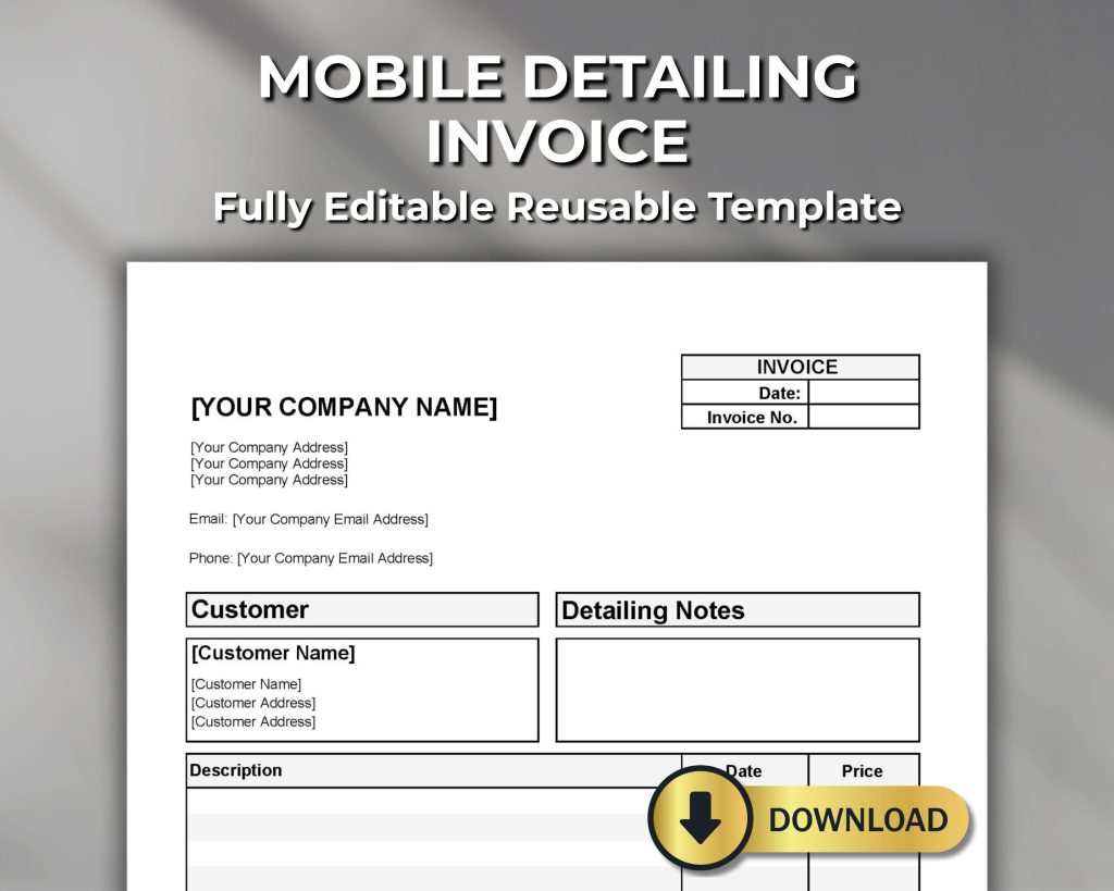 Car Detailing Receipt