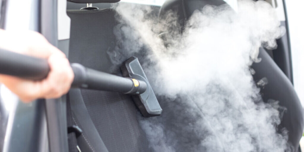 Car Detailing With Steam Cleaner