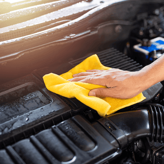 Cleaning a Car Engine