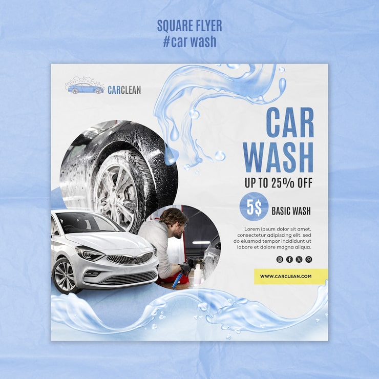 Father'S Day Car Detailing Flyer