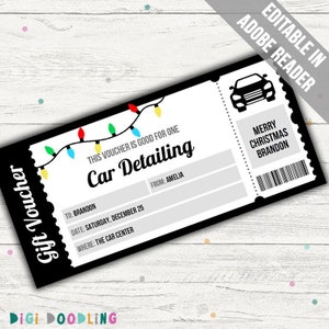 Gift Certificate for Car Detail