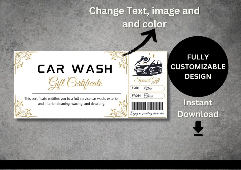 Gift Certificate for Car Detailing
