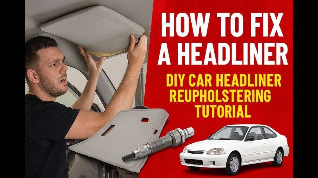 How to Repair a Headliner in a Car