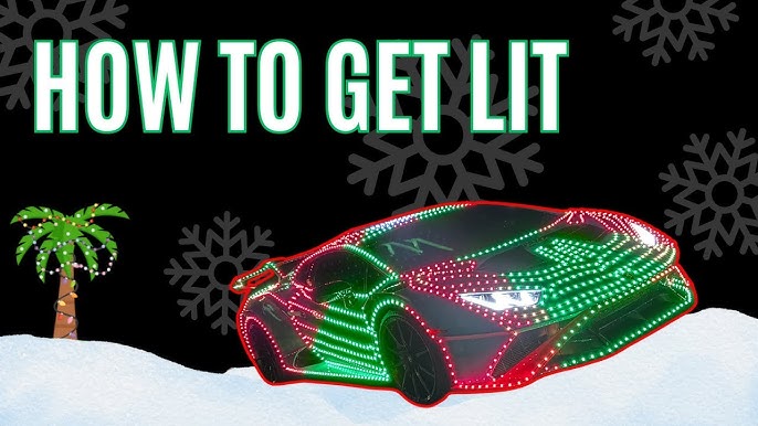How to Wrap Car in Christmas Lights