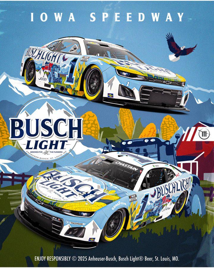 Nascar 1 Car Busch Light Paint Scheme