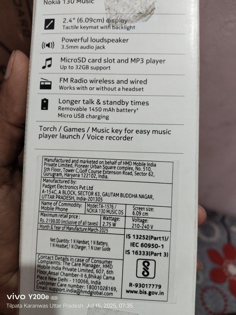 Nokia Care Contact Details