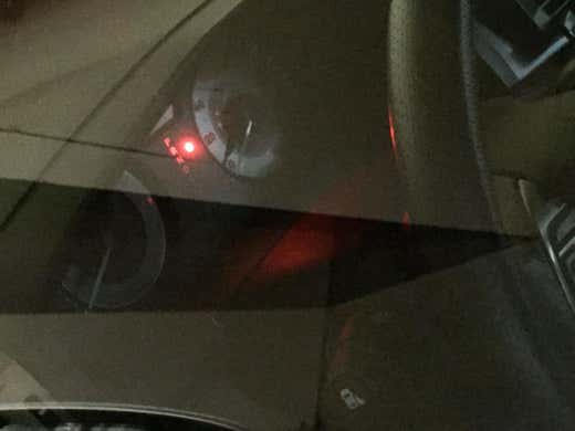 Red Light Blinking in Car After Locking