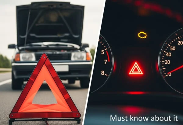 Red Light Flashing in Car