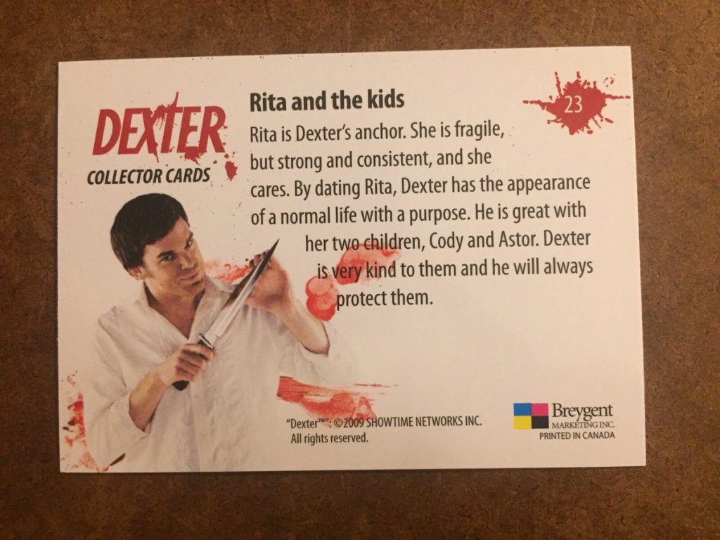 What Accessories was on the Car Dexter Gave Rita