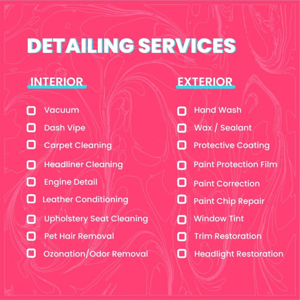 What Does Exterior Car Detailing Include